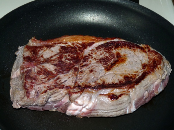 Sear both sides in a skillet preheated to medium high