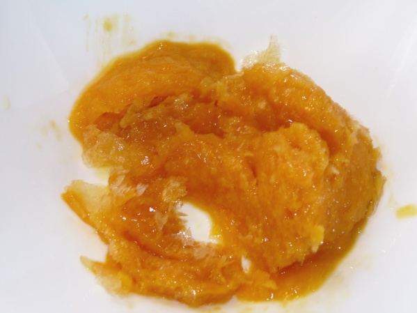 Put orange juice concentrate into a bowl and microwave for a few seconds to melt.